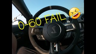 2020 Shelby GT500 0-60 FAIL & Launch Control FAIL!! POV