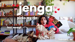 playing JENGA to build my february tbr  💘📚🧱 new tbr game