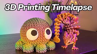 7 Amazing 3D Printed Things - 3D Printig Timelapse on the Elegoo Neptune 3 Pro