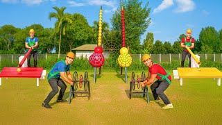 Red Team vs Blue Team? Who will conquer the Spider Step Game and claim victory?