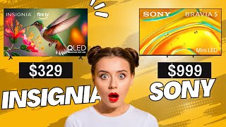 $329 Insignia 65 Inch QLED vs $999 Sony BRAVIA 5 Mini LED | Budget vs Premium TV Comparison (2025)