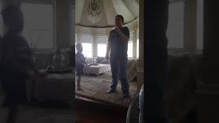 DONOVAN and Aidan fighting BIGFOOT AKA ADDISON