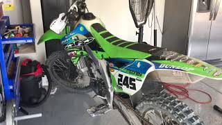 Warming up the KX450F