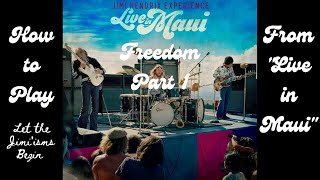 How To Play Freedom from Live in Maui - Part 1