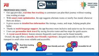 Solution for problem statement SIH25013| SIH 2025| BUSBEE |Application for Public transport tracking