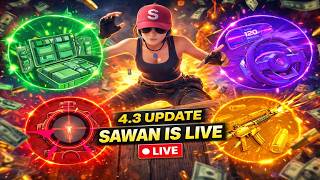 🔴 LIVE BGMI 4.3 UPDATE 😱 NEW POWERS + OP GUNS | Sawan Is Live
