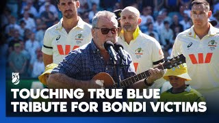 John Williamson - True Blue at the Adelaide Oval in Bondi tribute 💙 | Fox Cricket | The Ashes