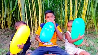 Outdoor fun with Big flower balloon and learn colors for kids by I kids episode _567@Balloontv2020