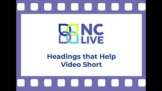 Headings That Help