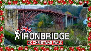 Christmas in IRONBRIDGE | Festive Walk around Historic Village in Shropshire, UK
