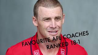 AFL COACHES RANKED 18-1