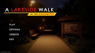 A LAKESIDE WALK IN THE DOLOMITES || HORROR GAME.