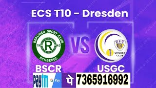 USGC vs. BSCR T10 Cricket Live | ECS T10 Cricket Live