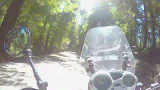 Riding my BMW F650 GS from Felton to Bonny Doon in the Santa Cruz Mountains, California
