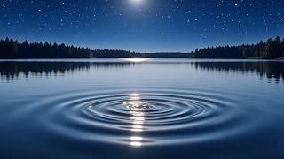 Calm Lake at Night with Gentle Breeze | Relaxing Sleep Music | 2 Hours