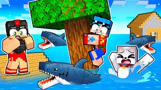 Minecraft PERO el AGUA SUBE cada MINUTO 😱 Los COMPAS