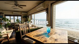 [Fixed Audio] Seaside Cafe: 4K Ambient Video | Ambient for Study & Focus (3 Hours)