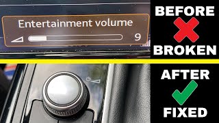 AUDI VOLUME BUTTON PROBLEM MIND OF ITS OWN   [FREE EASY FIX)