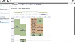 MY Unitec Portal Timetable Grades Enrol