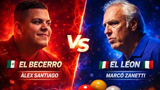 🔥THE FUTURE OF BILLIARDS IN MEXICO🔥 ALEX SANTIAGO VS MARCO ZANETTI