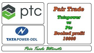 Pair Trading Strategy | Hedging Strategy | Tatapower-Ptc booked 10000/-