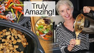 Sriracha Aioli Tofu or Chicken Burrito Bowl