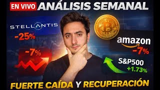🔴 VIVO índices al alza, recuperación de BTC, caída de STLA y AMZN