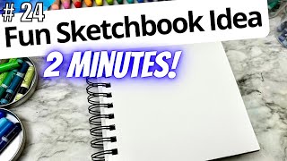 🎨 Quick 2 minute Sketchbook Warmups | SUMMER TIME ☀️