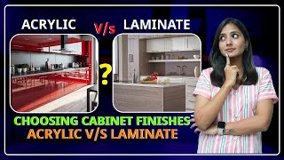 Choosing Cabinet Finishes: Acrylic vs Laminate #interior @vakshanainterior