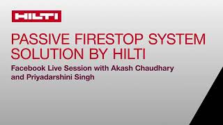 Hilti Live - Passive Firestop System Solutions from Hilti