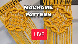 🔴LIVE Macrame Pattern Tutorial | Stunning Knot Design for Wall Hanging