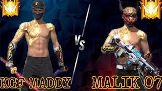 KGF MADDY vs MALIK 07🔥|| Best 1 v 1 Match Ever Played💥|| Crossing Raistar Movement Speed Records😱