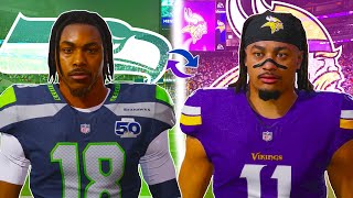 I Made Justin Jefferson and Jaxon Smith-Njigba Switch Teams!