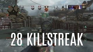 COD: WWII 28 Killstreak (Vicious Medal Choke) w/ BAR *God Gun*