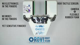 RoVi Robot Vision: A camera/software-based tactile sensor for robotic grippers