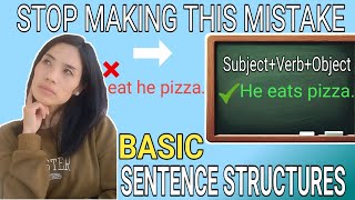Basic Sentence Structure in English | How To Make Sentence in English | A.S English Corner
