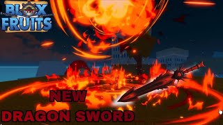 New Dragon Sword And New Dragon Boss Fight... ( Blox Fruits )