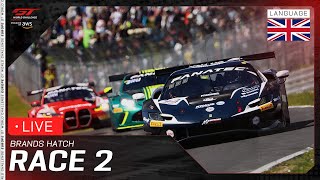 LIVE | Race 2 | Brands Hatch | GT World Challenge Europe powered by AWS 2025
