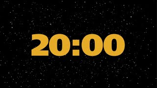 20 MINUTES FLYING IN SPACE With MUSIC | Countdown Timer | Holst's THE PLANETS🎵