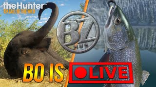 LIVE #116! DOUBLE FEATURE- Hunt & White Moose Lake! | theHunter + Fishing Planet