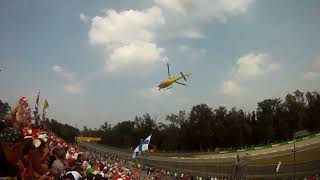 F1 monza 2016 elicottero segue la macchina