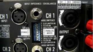 Bridging a QSC amplifier - Stage Left Audio