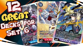 The BEST Decks in Double Diamond! 12 Different Decks in Set 6 for the Digimon TCG
