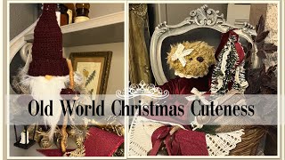 Old World Christmas DIY 🎄 Handmade Santa Gnome & Vintage Teddy Bear | Cozy Holiday Craft Decor