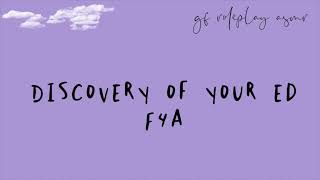[F4A] gf roleplay asmr: discovery of your ed