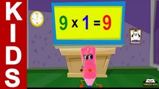 9 Times Table | kids songs & nursery rhymes in English with lyrics