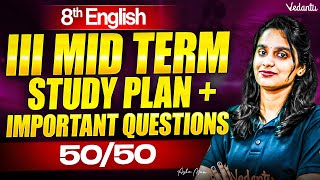8th English | Study Plan + Important Questions | 3rd Mid Term Exam | Asha Ma'am #tnstateboard