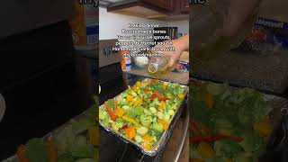 Preparing Neckbones, veggies, rice for eatwitmo episode #Healthyeats #fyp