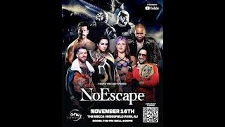 Respect The Craft Presents - NO ESCAPE (LIVE PRO WRESTLING EVENT)