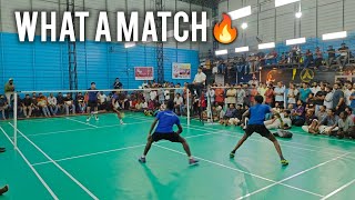 What a match !!! South Indian open Badminton Tournament 🔥 #badminton 